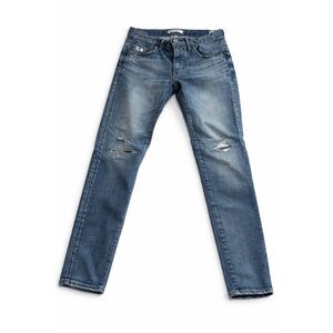Moussy Vintage Keller Tapered Jeans Women’s Blue Distressed Denim Jeans Size 26